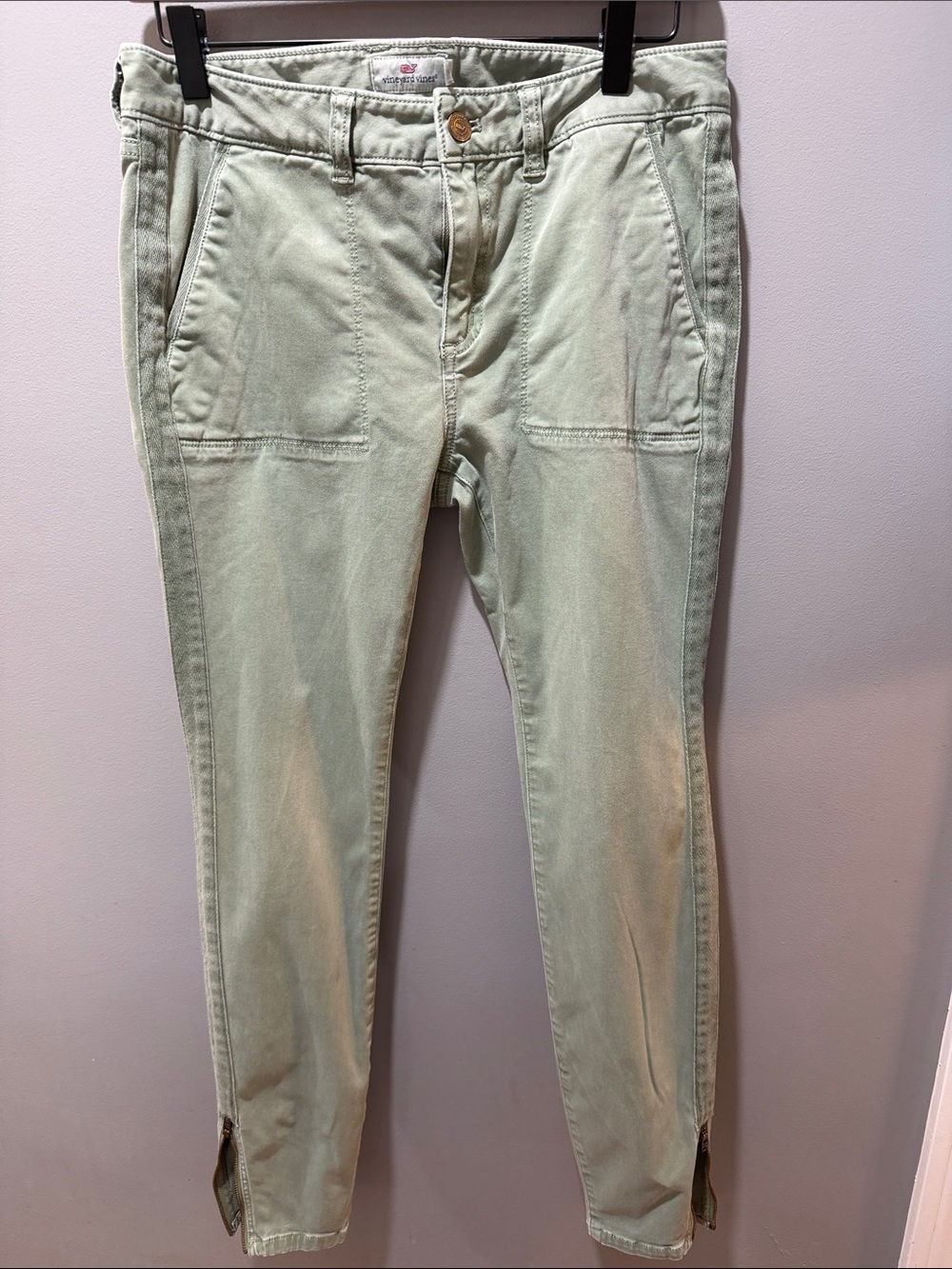 Vineyard Vines Green ankle zipper Pants